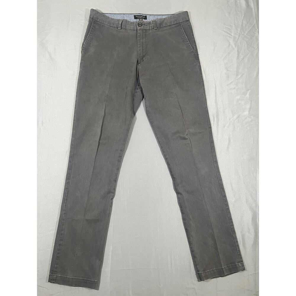 Banana Republic Fulton Skinny Chino Pants Mens 34x34 Gray Stretch Casual